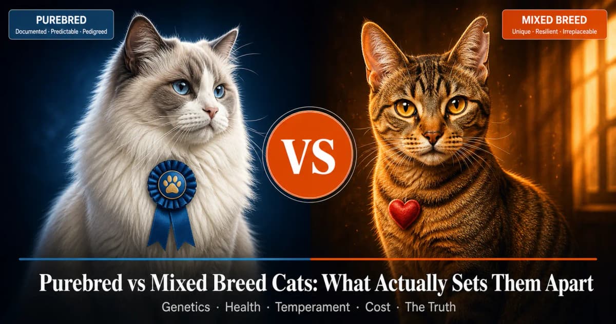 Purebred vs Mixed Breed Cats: What Actually Sets Them Apart