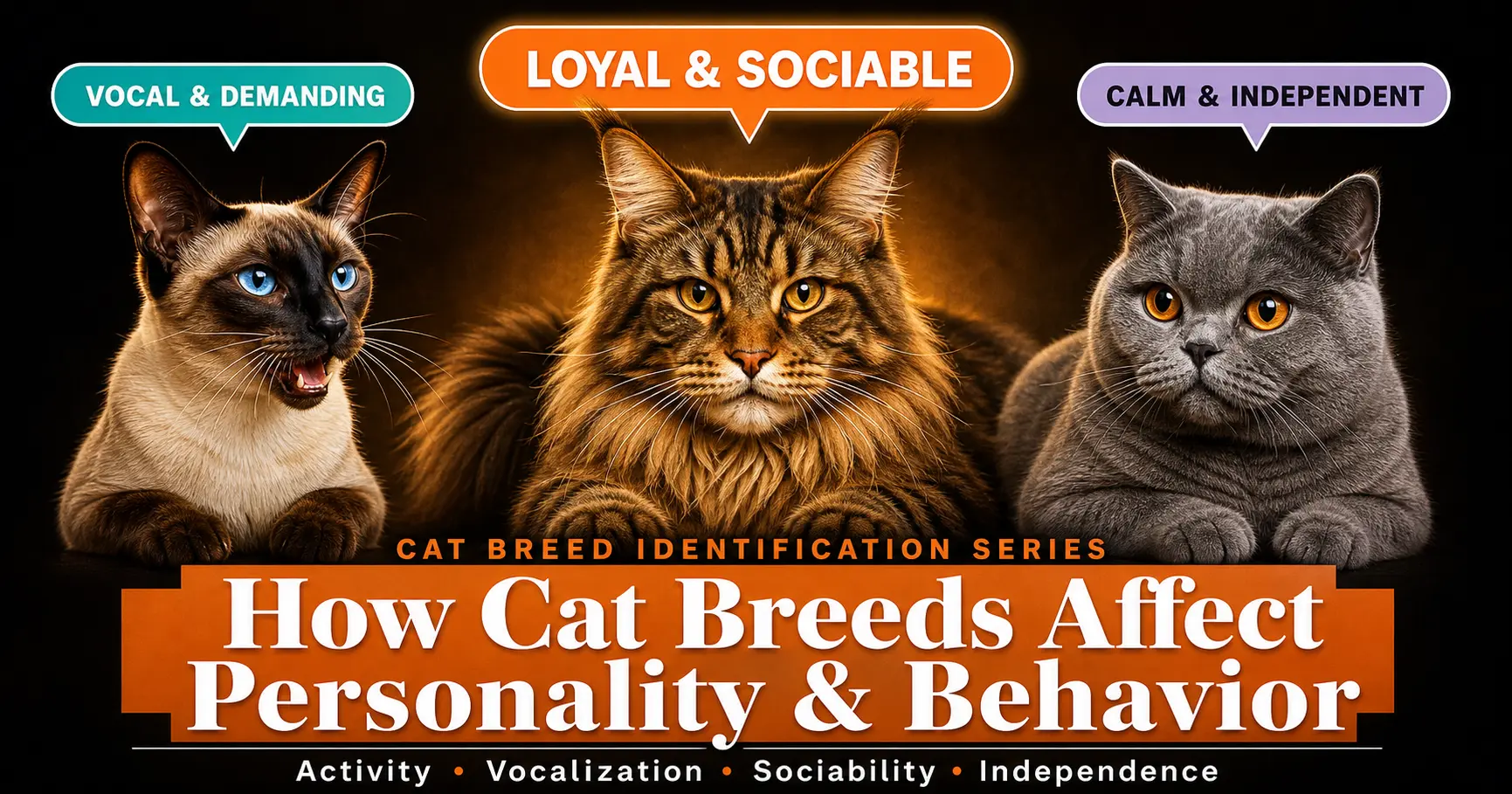 How cat breeds affect their persoality,behavior and temperament - featured image