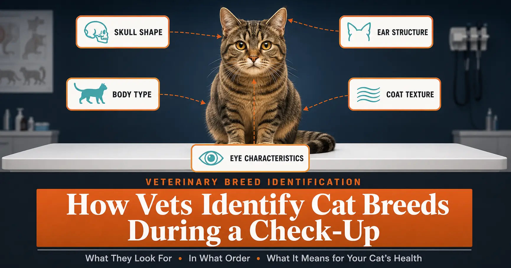 A guide on how vets identify a cat bree